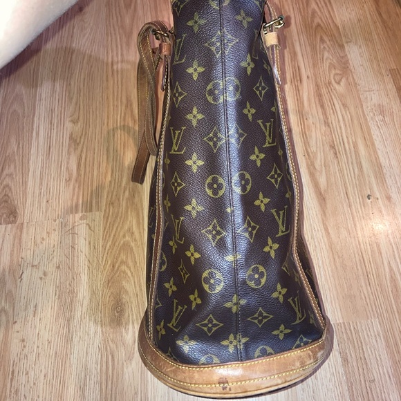 Authentic LV Vintage 90s Bucket Monogram Bag Purse Louis Vuitton Made In France - Picture 6 of 16